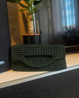 borsa fatta a mano,pochette uncinetto,portafoglio