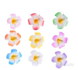 45 pz 6 cm hawaiano fiore clip capelli fermaglio