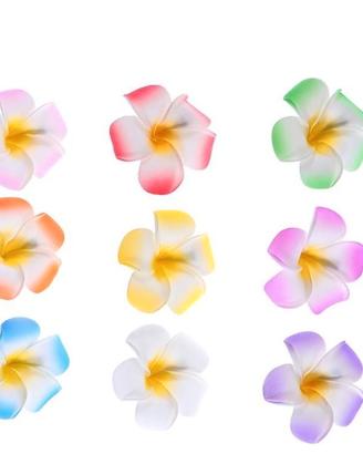45 pz 6 cm hawaiano fiore clip capelli fermaglio