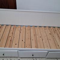 letto con cassetti bianco ikea