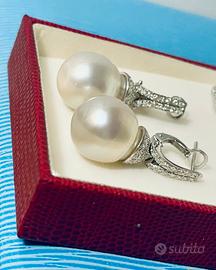 Orecchini Perle e brillanti