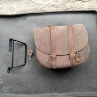 Borsa laterale in cuoio moto