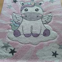 Tappeto per cameretta tema Unicorno 