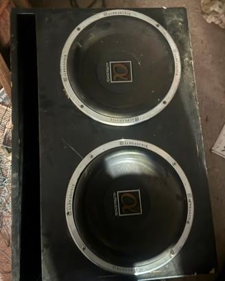 2 Subwoofer Alphasonik 32 cm 12” Doppia Bobina