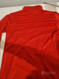 felpa con zip puma rossa