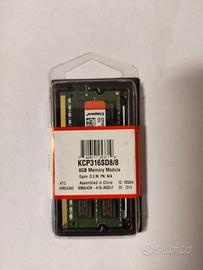 Ram Kingston Memory 8GB DDR3 1600Mhz SODIMM CL11