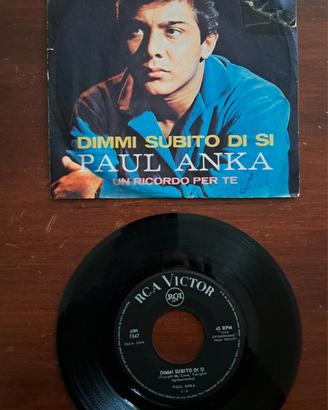 45 giri Paul anka