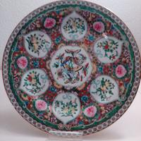 Piatto vintage 'Famille Rose' arte cinese