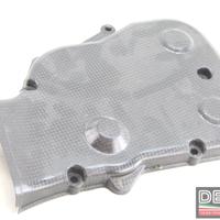 Cover coperchio copricinghia verticale carbonio Du