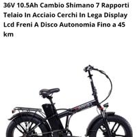 Bici Elettrica Ruote 20'' x 4''RAAKS F.LLI SCHIANO