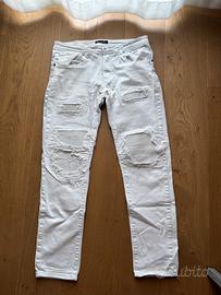 Jeans Leeyo JEANS Bianchi Strappati 👖