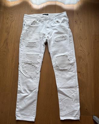 Jeans Leeyo JEANS Bianchi Strappati 👖