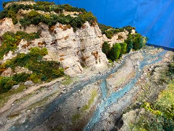 Diorama Pietra Bismantova fiume Secchia