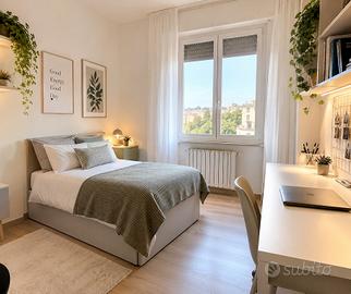 Spaziosa stanza con letto matrimoniale