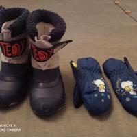 scarponi mammut da sci Teddy e guanti