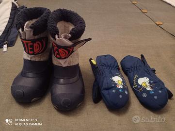 scarponi mammut da sci Teddy e guanti