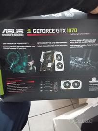 scheda video GeForce GTX 1070 ASUS,usata.