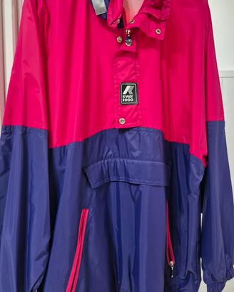 Giacca antipioggia vintage K-WAY 2000 colorblock 