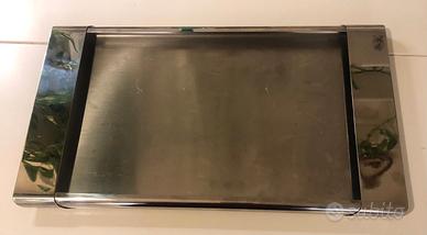 Vassoio Alessi in acciaio vintage 