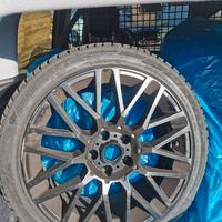 CERCHI IN LEGA 18 + GOMME SEMI NUOVE