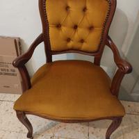 poltrona vintage in legno