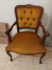 poltrona vintage in legno