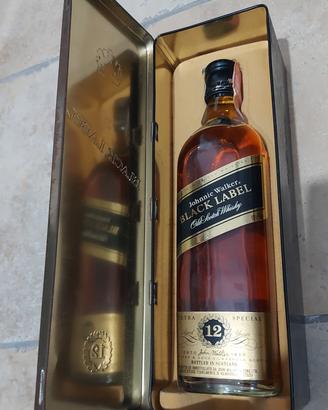Bottiglia vintage Johnnie Walker Black Label 12 