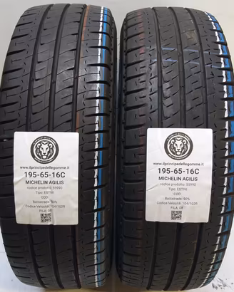 2 GOMME 195 65 16C MICHELIN A55990