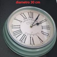 orologio stile vintage shabby azzurro mare