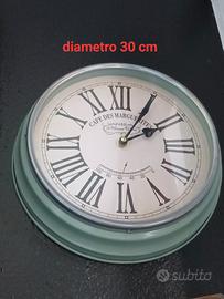 orologio stile vintage shabby azzurro mare