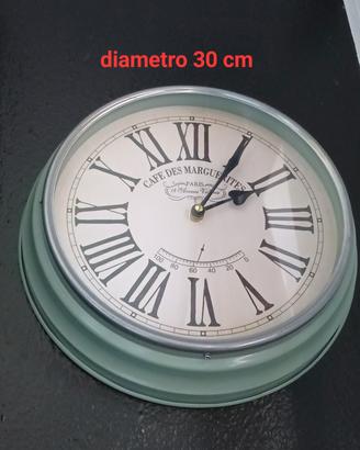 orologio stile vintage shabby azzurro mare