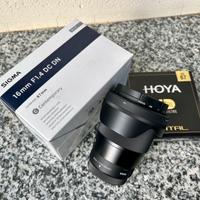 Obiettivo Sigma 16 mm-F/1.4 (C) AF DC DN X-Mount