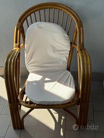 Poltrona in rattan