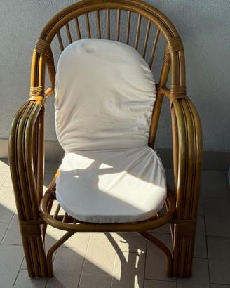 Poltrona in rattan