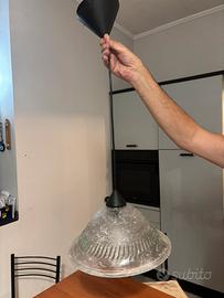 Lampada a sospensione in vetro di Murano