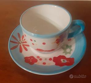 1 nuova tazzina da caffè ☕ con sottotazzina 