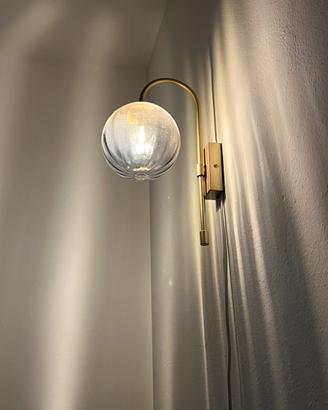 Lampada vetro sfera