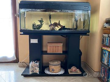 Acquario 100 l, Filtro esterno, mobile e accessori