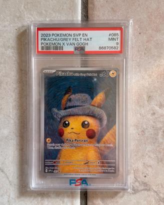 Pokemon Pikachu X Van Gogh PSA 9