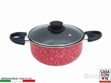 Casseruola cm20 incluso coperchio vetro