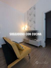 Fiano romano bilocale arredato con balcone