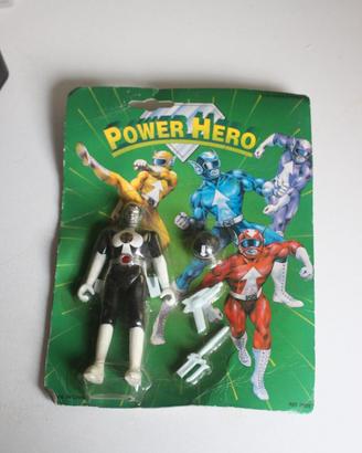 POWER HERO BLACK ACTION FIGURE POWER RANGERS CLONE