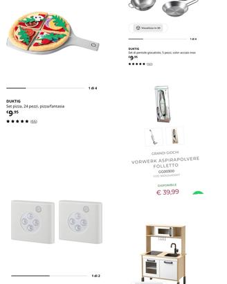 Cucina gioco ikea+accessori+aspirapolvere folletto