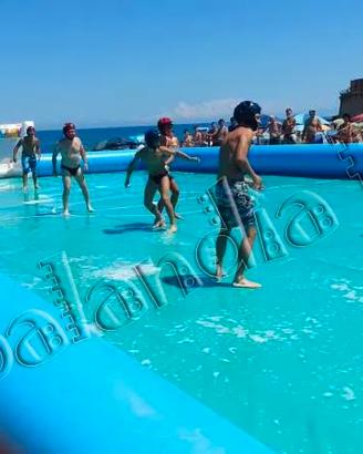 Gioco gonfiabili Sportivo Calcio Saponato ad Acqua