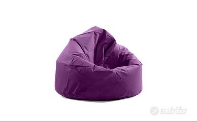 Pouf grande viola design poltrona a sacco