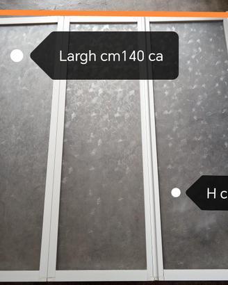 Parete doccia 3 pannelli opaca satinata 