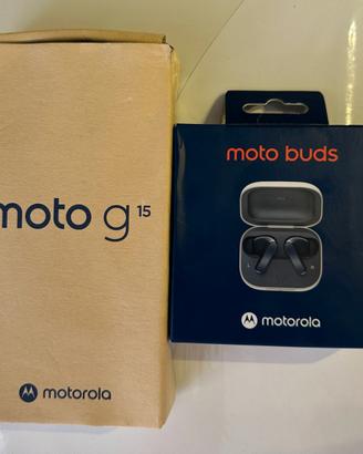 Smartphone Motorola G15 8/256GB + auric. bluetooth