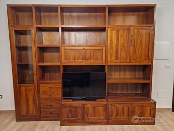 Parete Soggiorno in Legno Massello