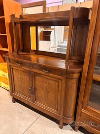 Madoa color noce con alzata a specchio