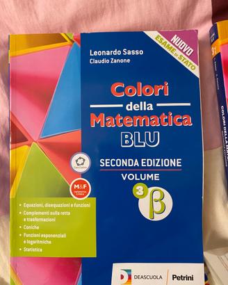 Libro matematica, terza liceo